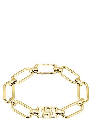 Narukvica BOSS BOSS Bracelet with Double B Monogram Žuta | 1580628
