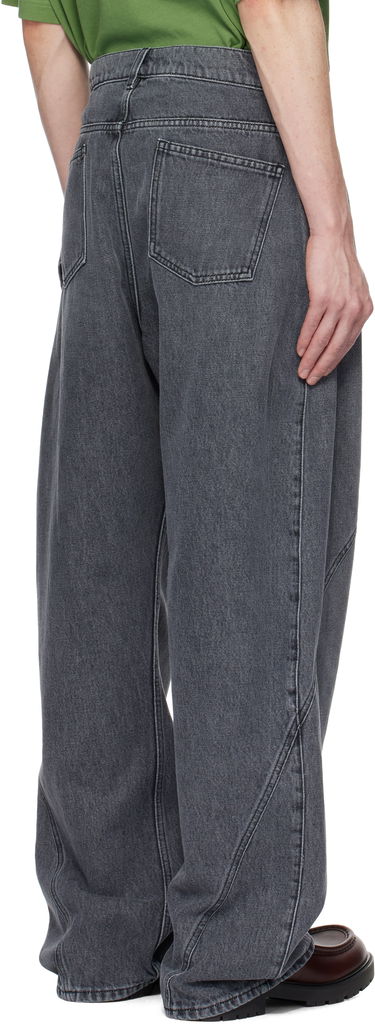 Jeans JW Anderson JW Anderson Twisted Workwear Denim Jeans Siva | DT0110-PG1745, 2
