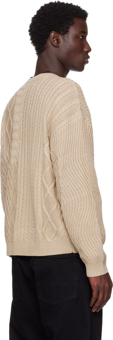 Džemper Dime Dime Mixed Cable Knit Sweater Bež | DIMESU256SAN, 2