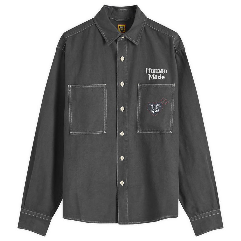 Košulja Human Made Work Shirt Stitch Large Siva | HM28SH017-BK