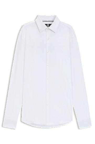 Košulja BOSS Slim-fit shirt in brushed stretch flannel Bijela | 50550068