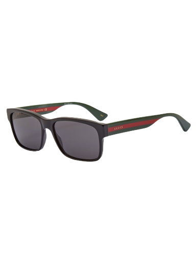 Sunčane naočale Gucci Sylvie Striped Sunglasses Crna | GG0340S-006