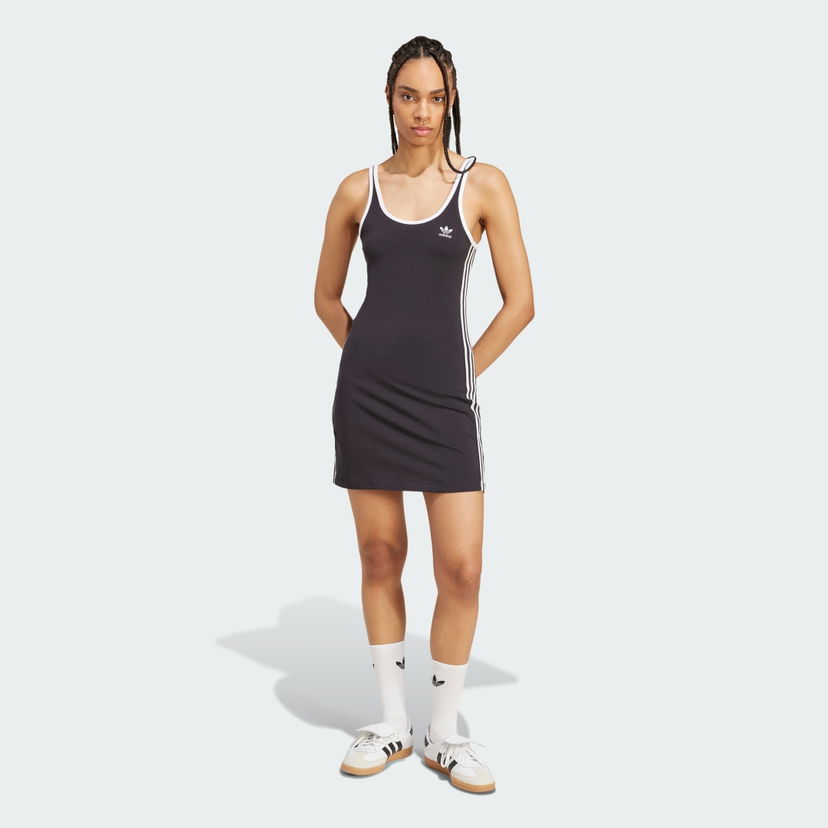 Haljina adidas Performance Adicolor 3-Stripes Tank Dress Crna | JW2586