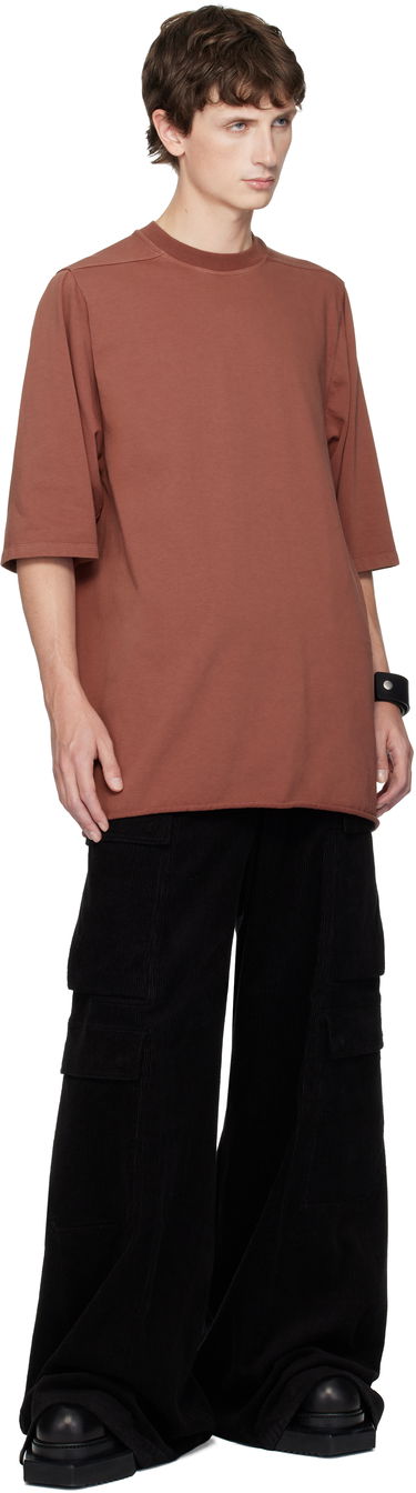 Majica kratkih rukava Rick Owens Concordians Jumbo SS T-shirt Smeđa | RR02E1274 RIG, 3
