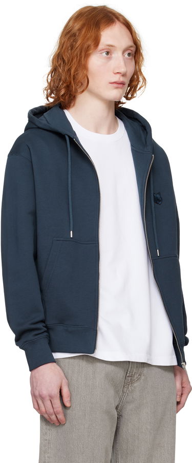 Dukserice MAISON KITSUNÉ Maison Kitsuné Fox Head Zip Hoodie Tamnoplava | MM00714KM0321, 1