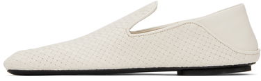 Njega cipela Bottega Veneta Bottega Veneta Adamo Woven Slippers Bijela | 807010 V4VE0, 2