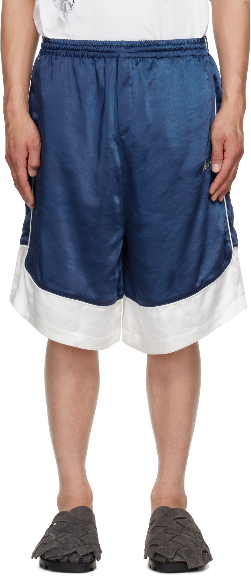 Kratke hlače We11done We11done Selldone Track Shorts Plava | WD-TA1-25-703-U-NV