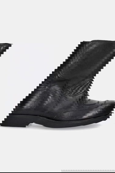 Tenisice i cipele Maison Margiela MM6 Maison Margiela Ribbed Leather Boots Crna | SH3WU0015.P7431.T8013, 1