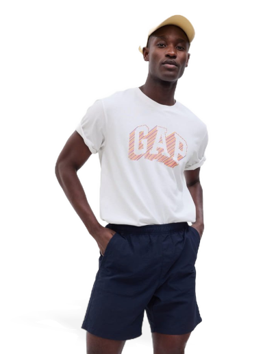 Majica kratkih rukava GAP Arch Tee Bijela | 664011-02