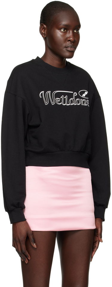 Džemper We11done We11done Cropped Sweatshirt Crna | WD-TS3-22-860-W-BK, 1