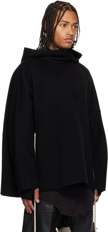 Dukserice Rick Owens Concordians Cashmere Tunic Hoodie Crna | RR02E1502 DWS, 1