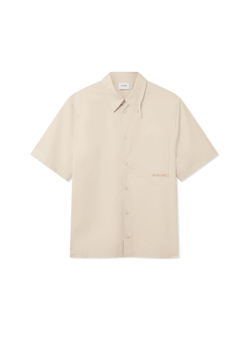 Košulja AXEL ARIGATO Short Sleeve Collared Shirt Dylan Bež | A3354001