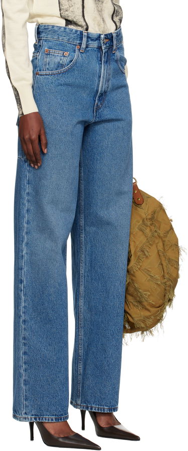 Jeans Maison Margiela MM6 Maison Margiela Wide-Leg Jeans Plava | SH0LA0023 M30018, 4