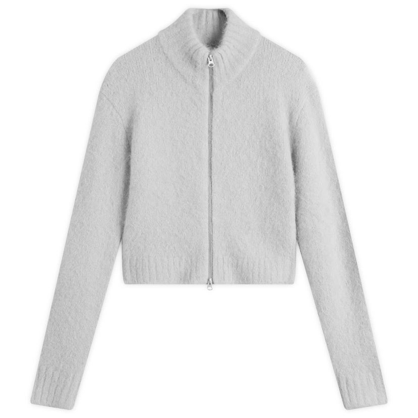 Džemper Samsoe Samsoe Sajeanne Cropped Fuzzy Cardigan Siva | F24400072-CLR000657