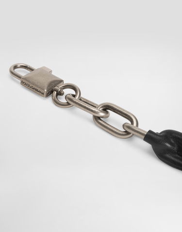 Ruksaci i torbe Dolce & Gabbana Leather Wrapped Chain Bag Strap Crna | BI3429AW1188Z882, 2