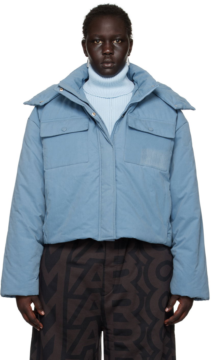 Pernata jakna Marc Jacobs Marc Jacobs Padded Cropped Jacket Plava | V205C09RE22