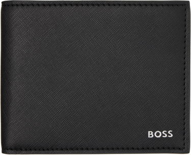 Novčanik BOSS Leather Trifold Wallet Crna | 50536727, 0