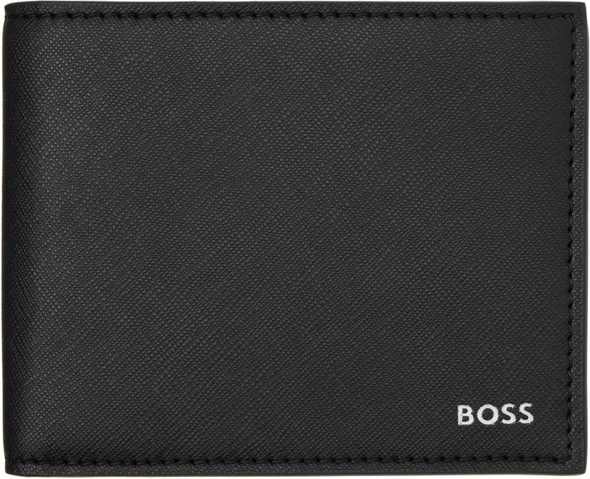 Novčanik BOSS Leather Trifold Wallet Crna | 50536727