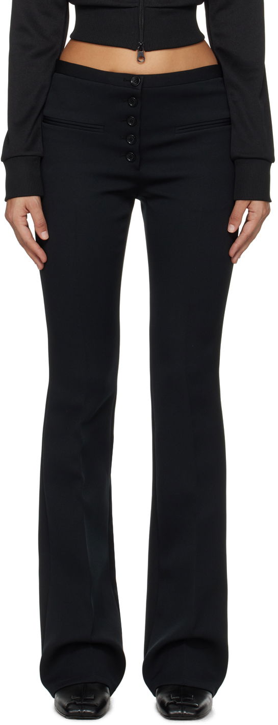 Hlače Courrèges Courrèges Tailored Flare Trousers Crna | 124CPA184PL0007