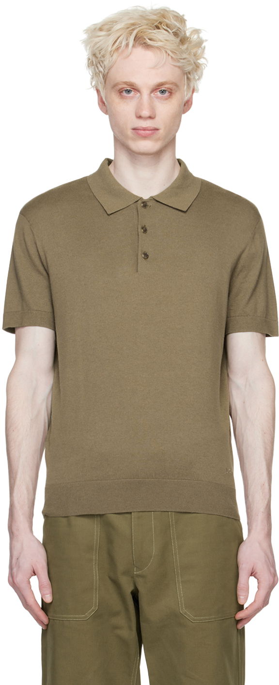 Polo majica A.P.C. Knit Polo Shirt Zelena | COGCN-H23193