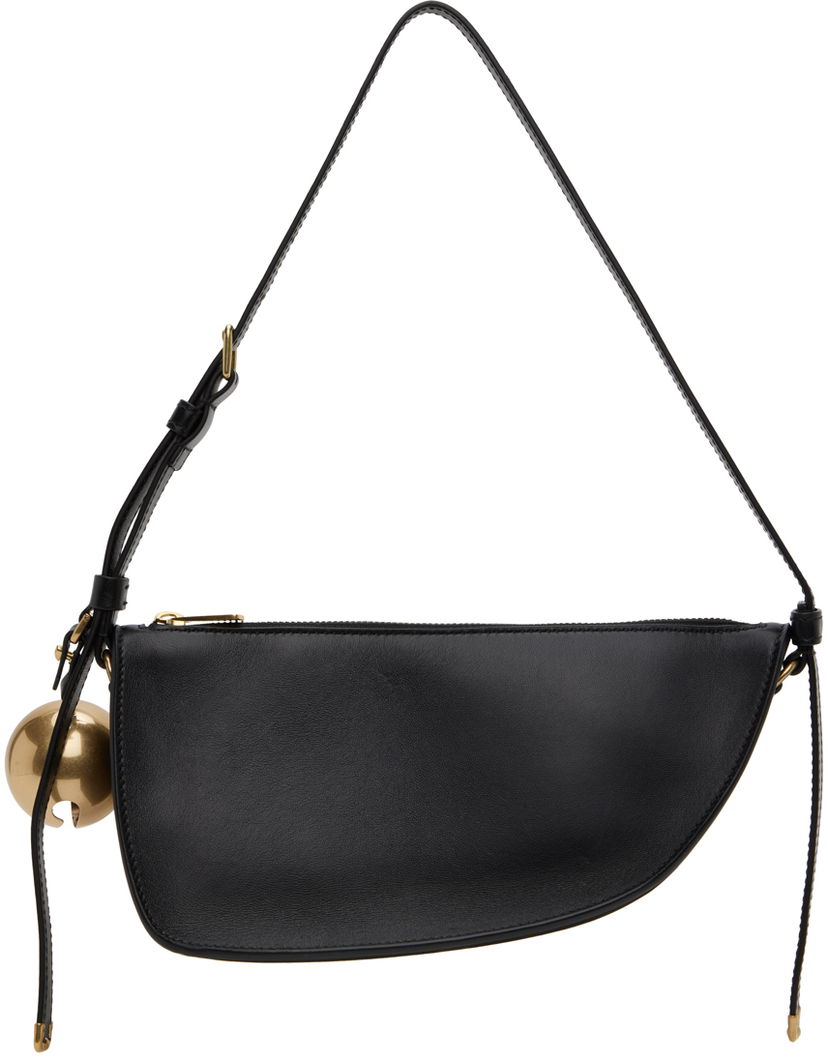 Torba za rame Burberry Mini Shield Sling Bag Crna | 8077580