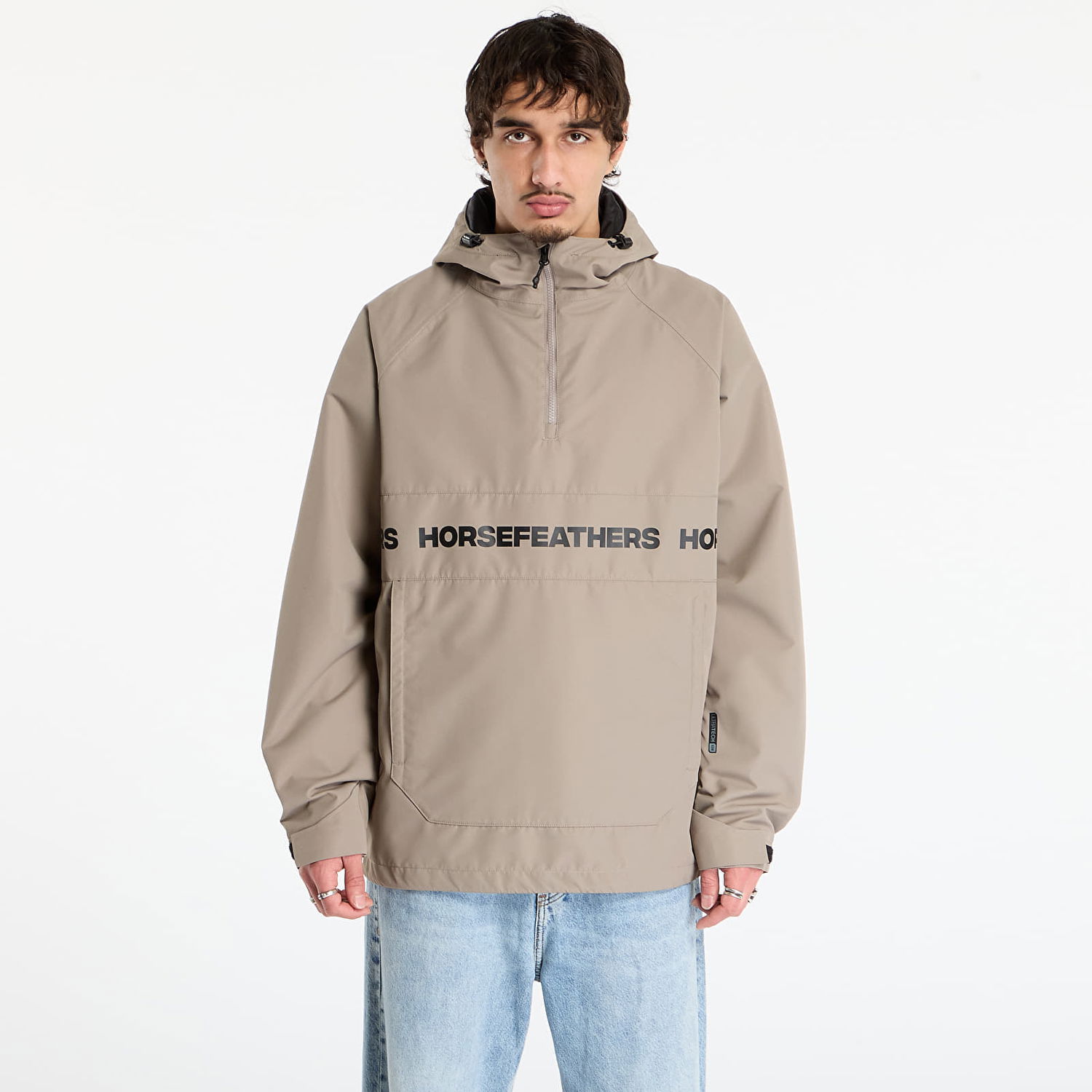 Vjetrovka Horsefeathers Gordie Hooded Anorak Jacket Bež | OM322G, 0