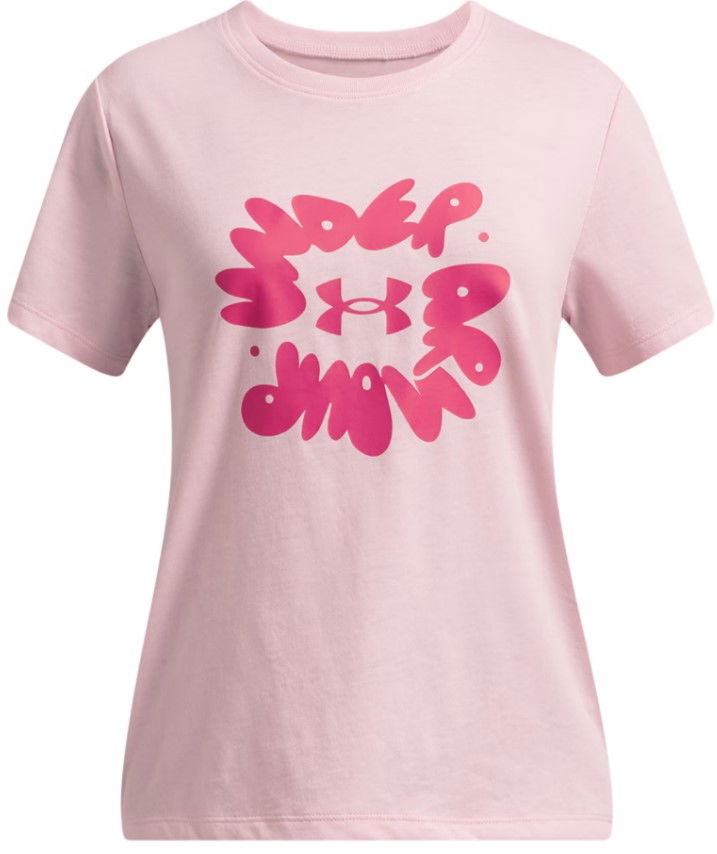 Majica kratkih rukava Under Armour Under Armour Bubble Wordmark Short Sleeve T-Shirt Ružičasta | 1389765-647