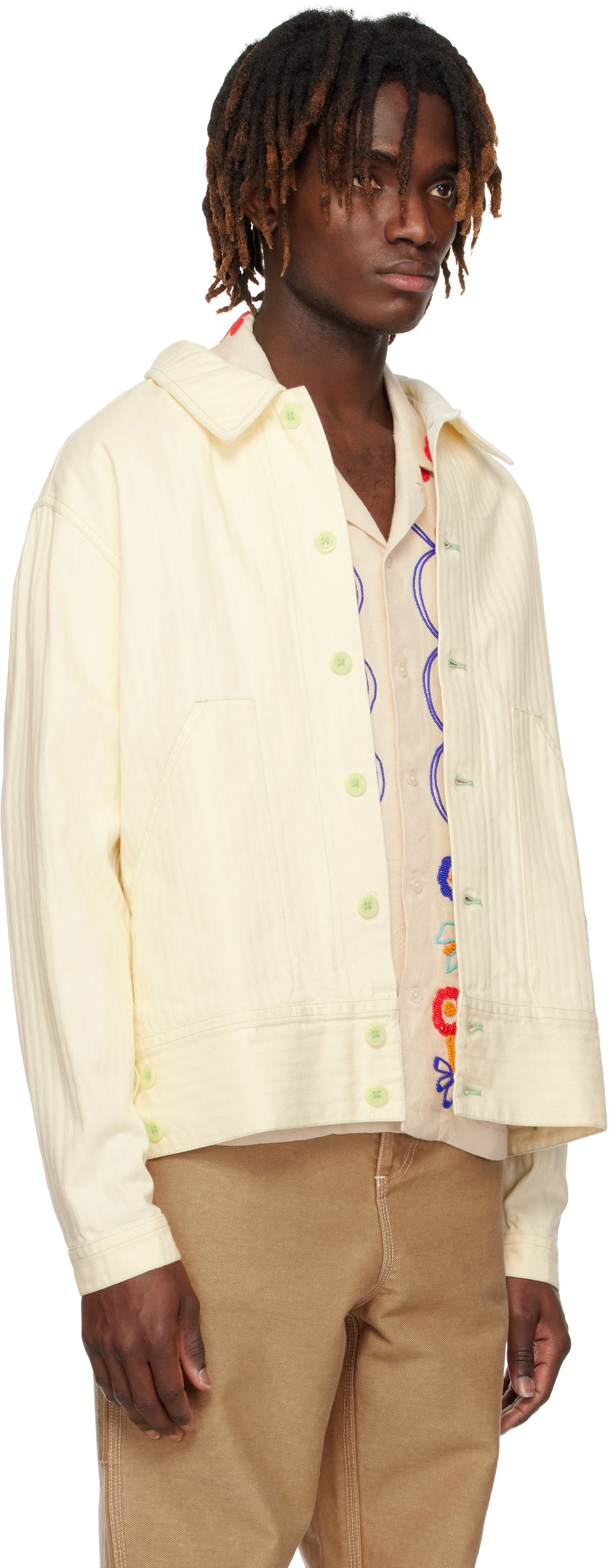 Jakna Bode Bode Greenskeeper Knolly Brook Jacket Žuta | MRS25JA006, 1