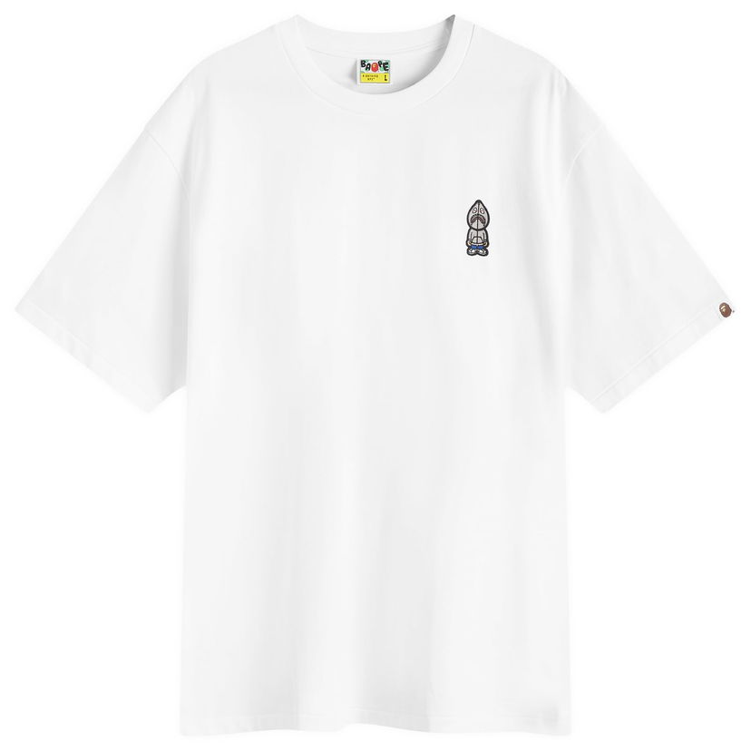 Majica kratkih rukava BAPE A Bathing Ape One Point Shark Sejin T-Shirt Bijela | 001TEK301304M-WHT