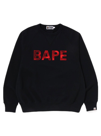 Džemper BAPE Patch Relaxed Fit Crewneck Crna | 1J30-113-007