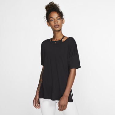 Majica kratkih rukava Nike Yoga Short-Sleeve Top Crna | CJ9326-010, 0