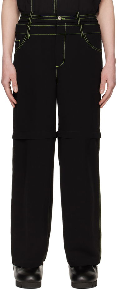 Hlače Feng Chen Wang Feng Chen Wang Convertible Trousers Crna | FMS15TR23, 0