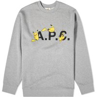 Džemper A.P.C. Pokémon Pikachu x Crewneck Siva | COGVF-H27863-PLB, 1