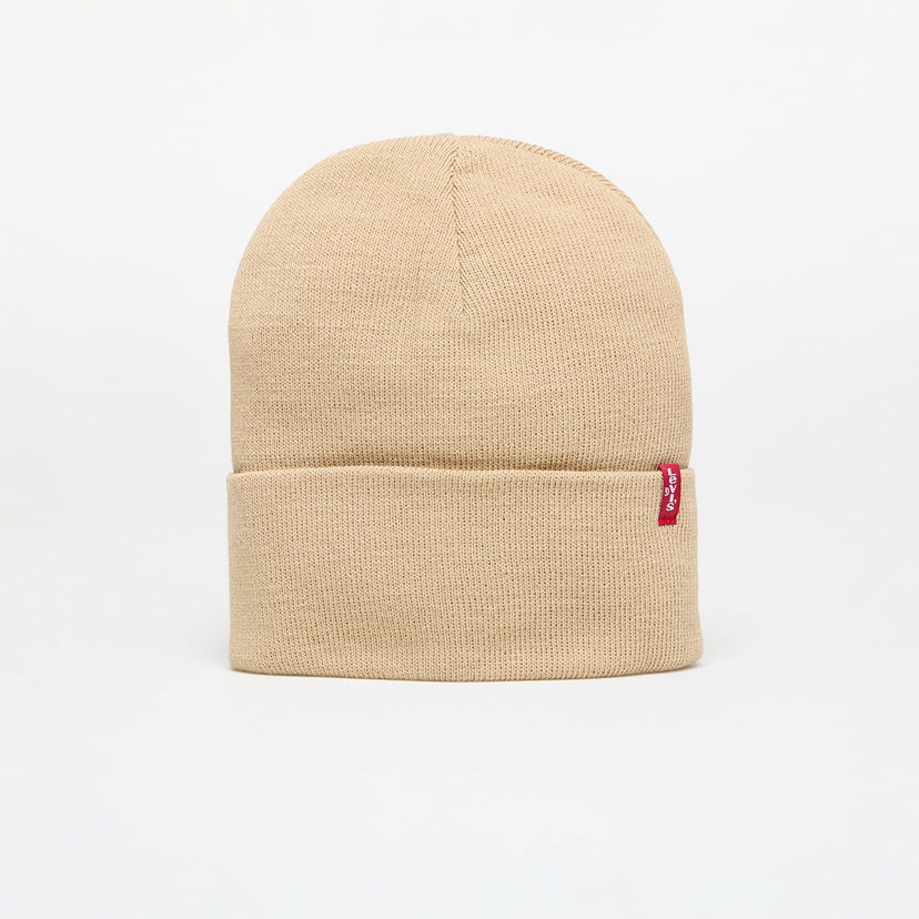 Kapica Levi's Slouchy Red Tab Beanie Beige Universal Bež | D7543-0017