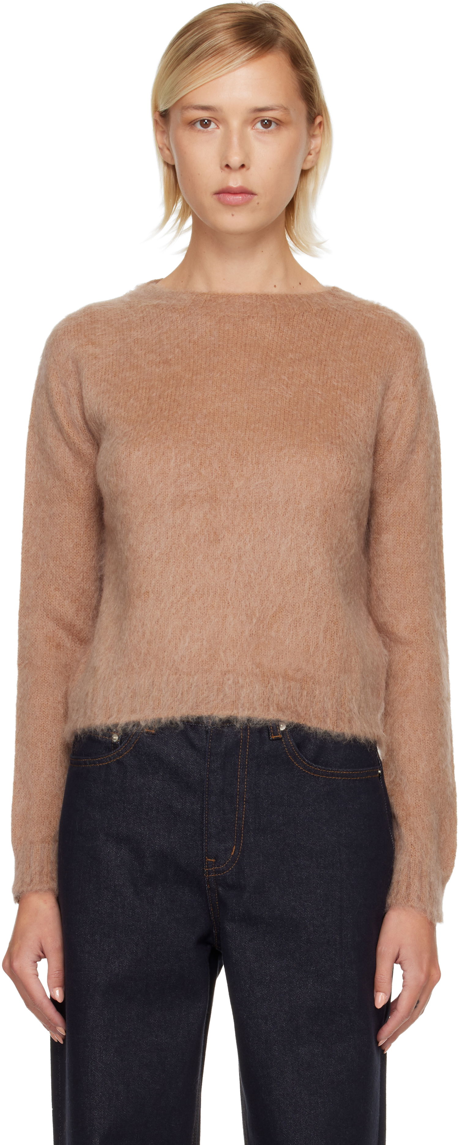 Džemper Max Mara Aceto Fuzzy Knit Sweater Bež | 2526366122600, 0