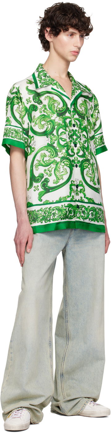 Košulja Dolce & Gabbana Print Shirt Zelena | G5JH9THI1S6, 3