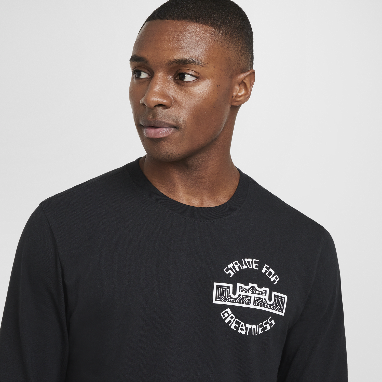 Majica kratkih rukava Nike Max90 LeBron Long Sleeve T-Shirt Crna | HF6191-010, 1