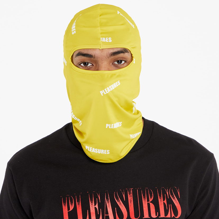 Kapica Pleasures Mini Stamp Balaclava Žuta | P23W068 LIME