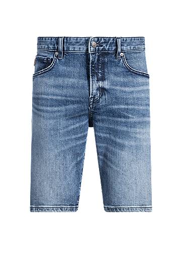 Kratke hlače BOSS Comfort-Stretch Denim Shorts Plava | 50537787