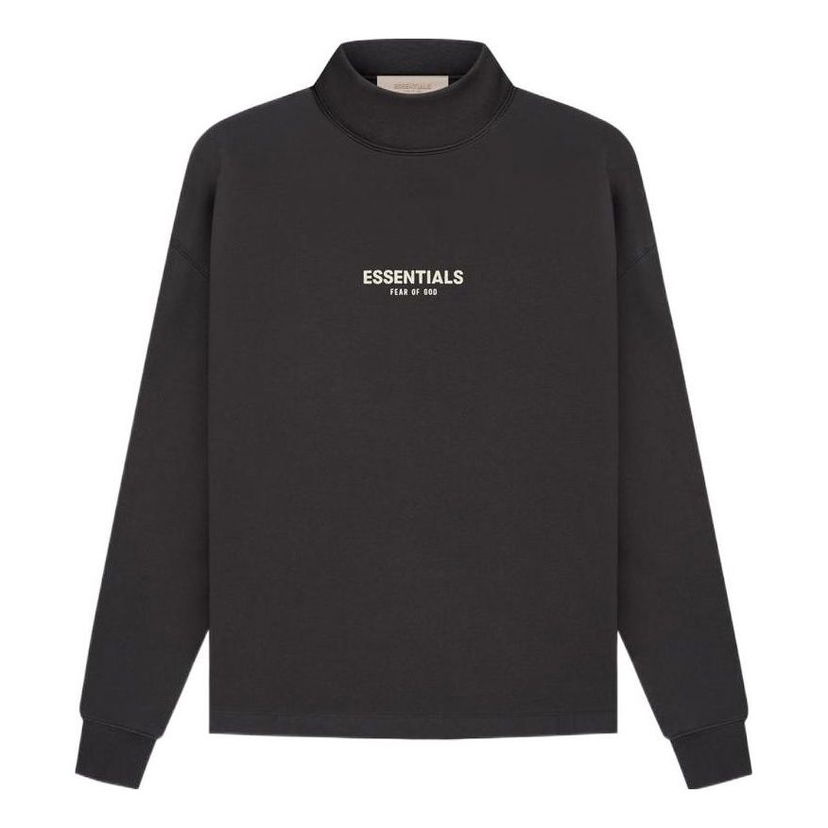 Džemper Fear of God Essentials Relaxed Mockneck Sweatshirt Crna | FOG-SS22-135
