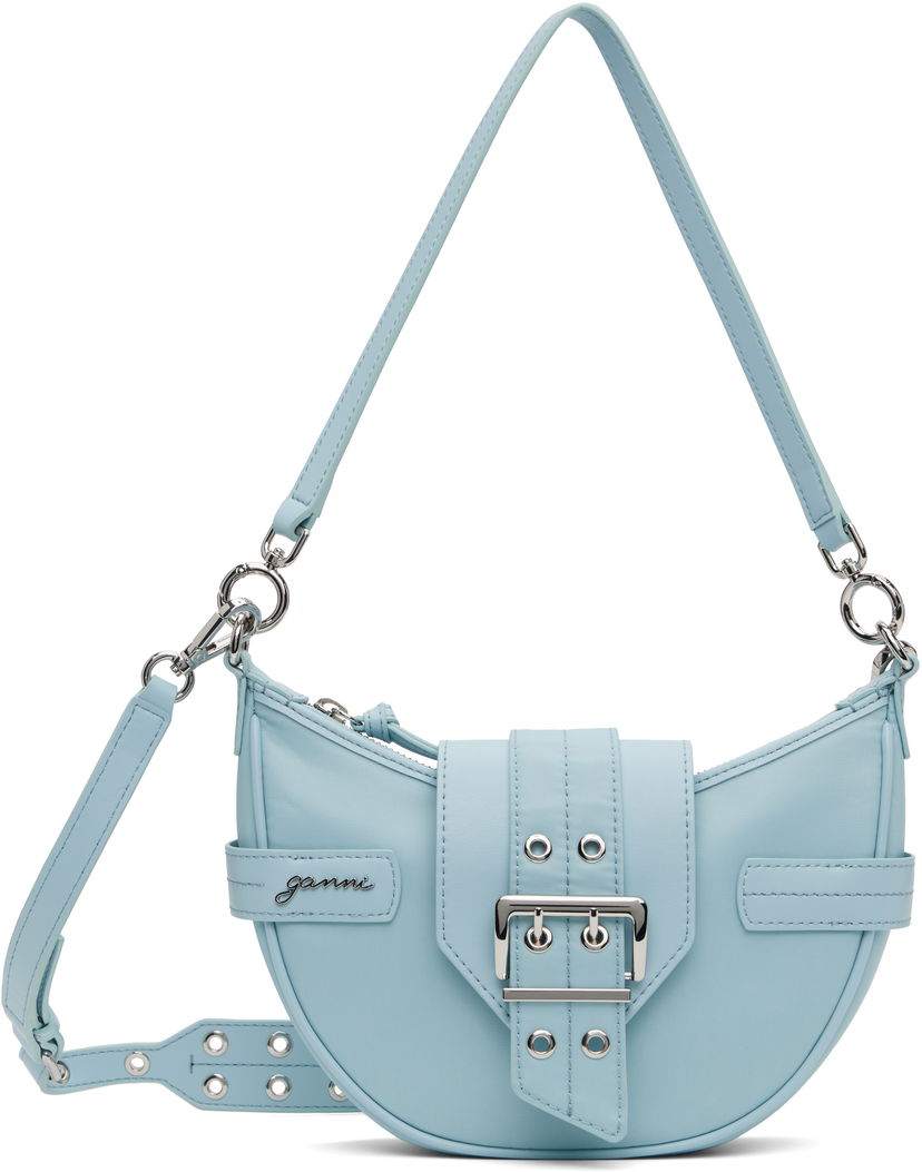 Torba za rame GANNI GANNI Bucky Small Crossbody Bag Plava | A6463