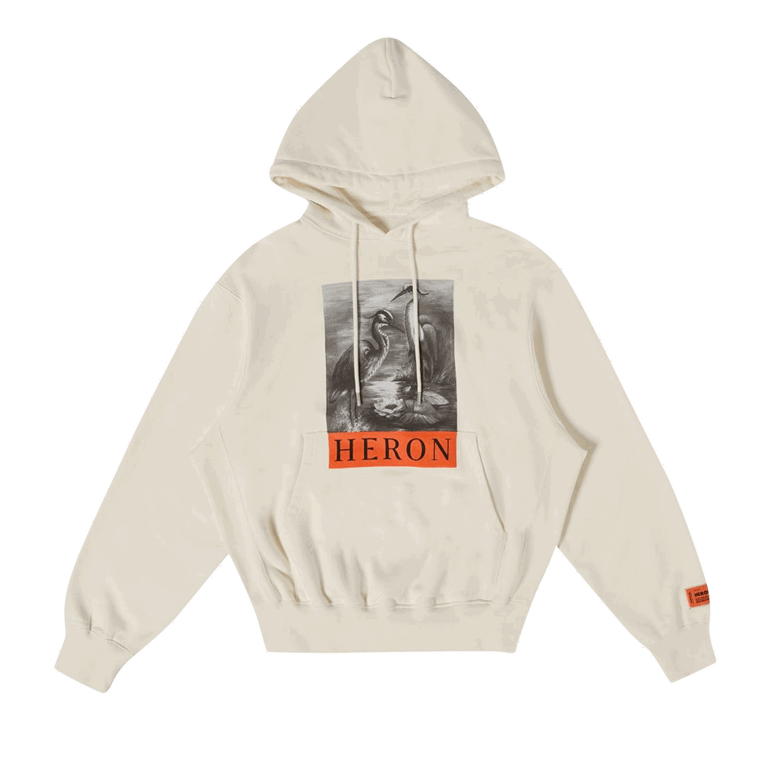 Dukserice HERON PRESTON NF Heron BW Hoodie Bijela | HMBB024C99JER0030110, 0