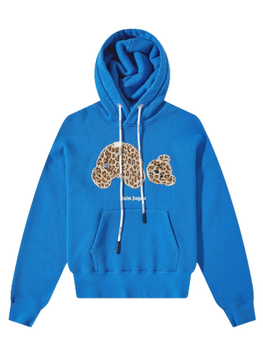 Dukserice Palm Angels Leopard Kill The Bear Popover Hoodie Plava | PMBB058S22FLE0084560