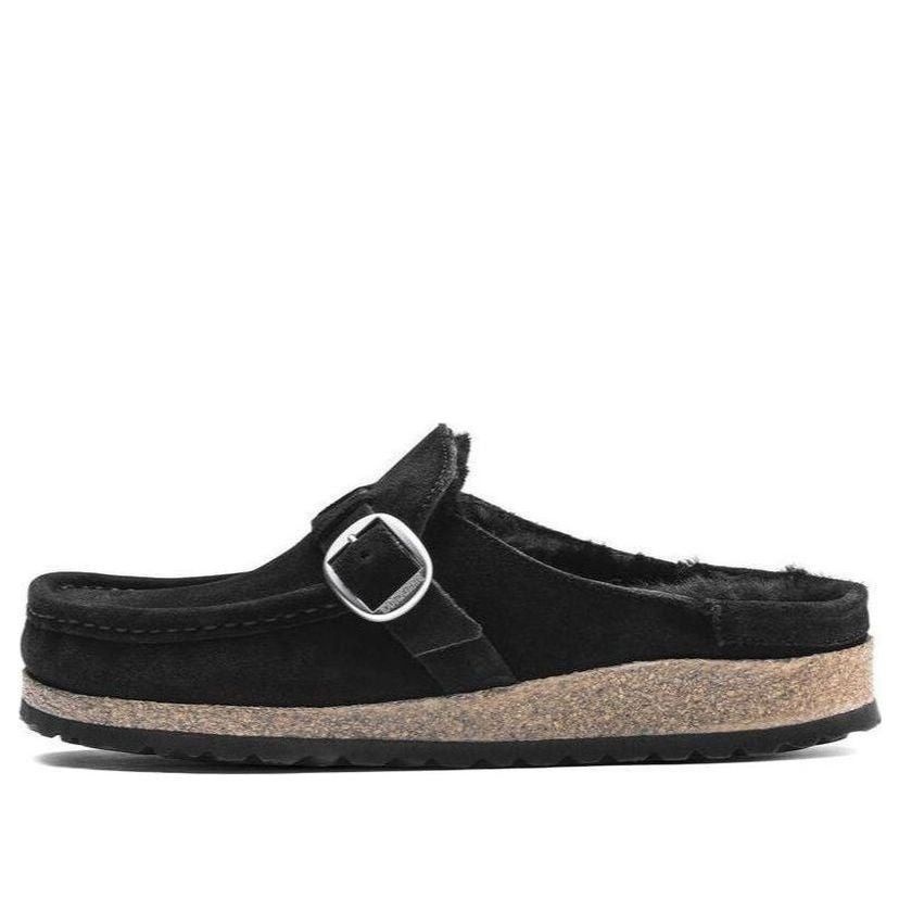 Tenisice i cipele Birkenstock Buckley Shearling Suede Narrow Fit Sandals Crna | 1018126