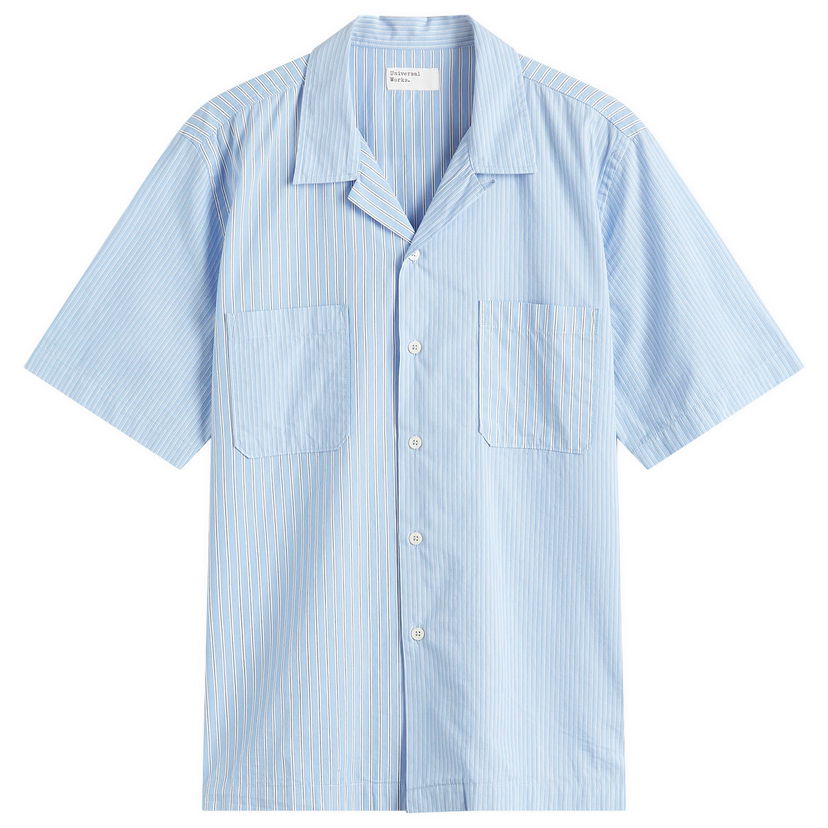 Košulja Universal Works Universal Works Vila Stripes Sal Road Shirt, Size X-Large Plava | P32052-BLU
