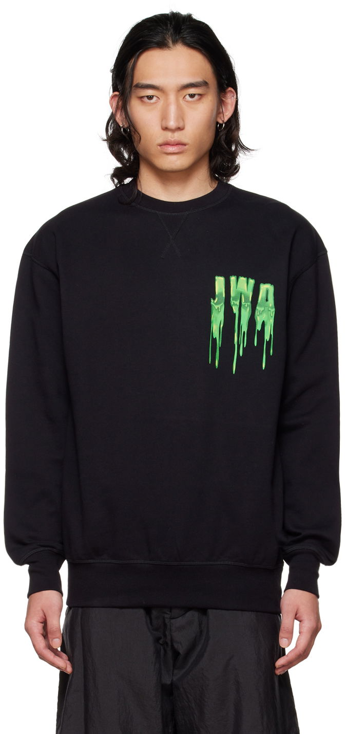 Majica kratkih rukava JW Anderson Black Slime Sweatshirt Crna | JW0040-PG0408