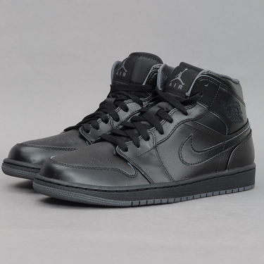 Tenisice i cipele Jordan Air Jordan 1 Mid "Black" Crna | 554724-021, 1