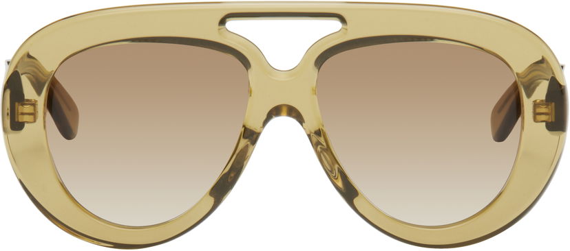 Sunčane naočale Loewe Round Spoiler Aviator Sunglasses Smeđa | LW40144UM5596F 840126839418