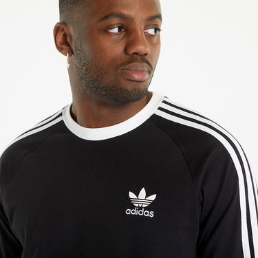 Majica kratkih rukava adidas Originals Long Sleeve 3 Stripe Tee Crna | IA4877, 1