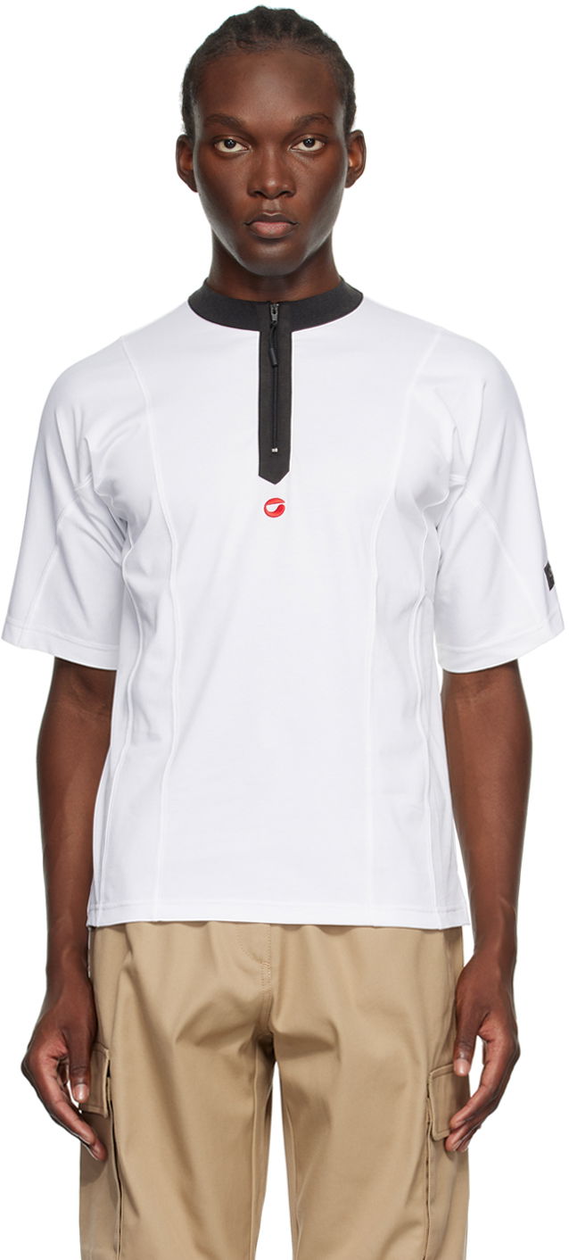 Majica kratkih rukava Coperni Coperni Zip T-Shirt Bijela | COPJS93F5013MEN